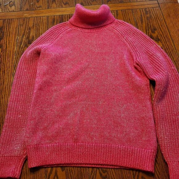 Vineyard vines pink turtleneck wool blend sz small - Picture 1 of 4